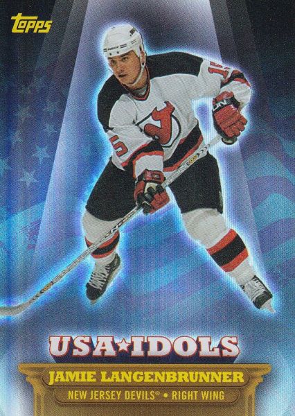 insert karta JAMIE LANGENGBRUNNER 03-04 Topps USA Idols číslo UI-20